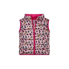 12GILET 7K: Leopard Print Puffa Gilet (1-3 Years)